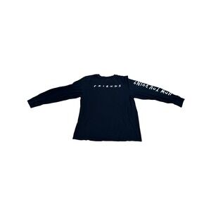 Friends TV Show Long Sleeve T Shirt How You Doin Joey Tribbiani Graphic Black 2X